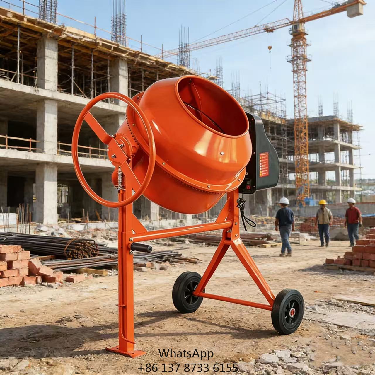 Concrete Mixer Small - Jiqian Betoniera Elettrica Portatile di Alta