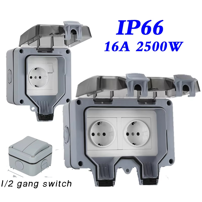 Outdoor Power Solutions - Prese impermeabili da parete per esterni