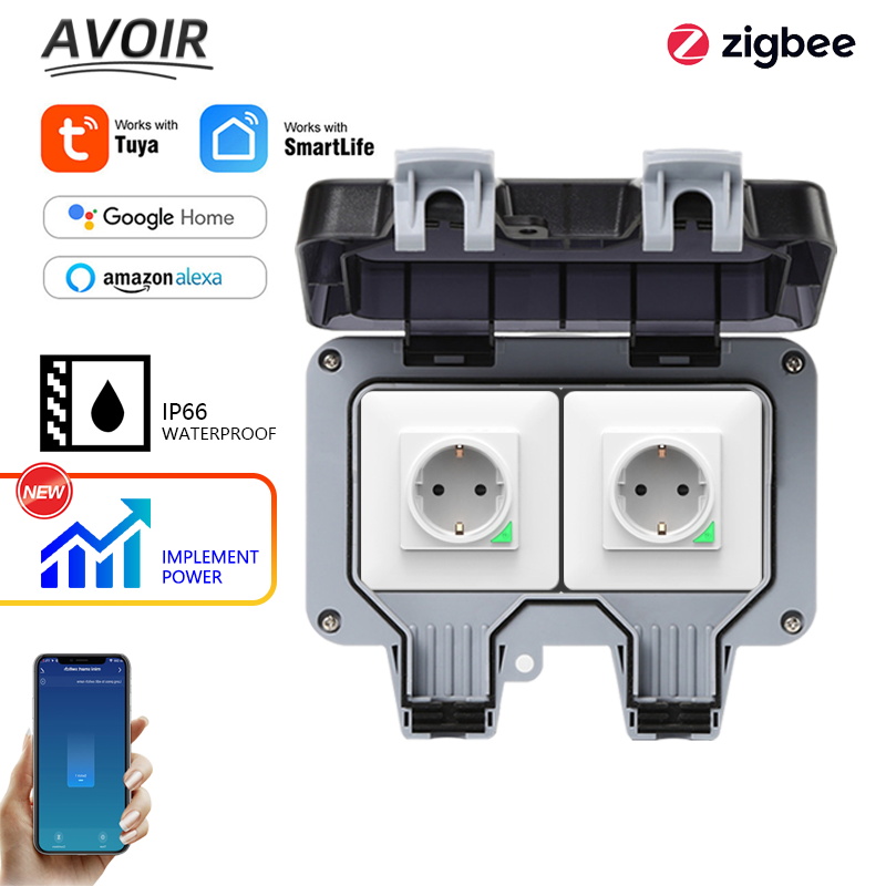 Outdoor Power Solutions - Avoir Tuya Zigbee Prese elettriche IP66