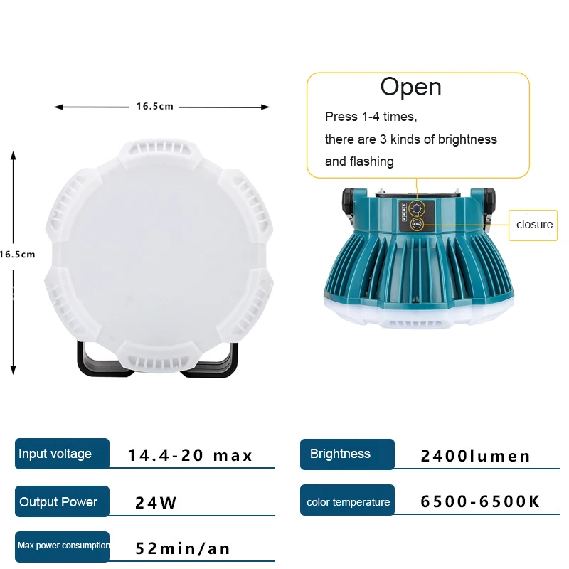 24W portatile LED spia luce da - Outdoor Power Solutions recensione e prezzo
